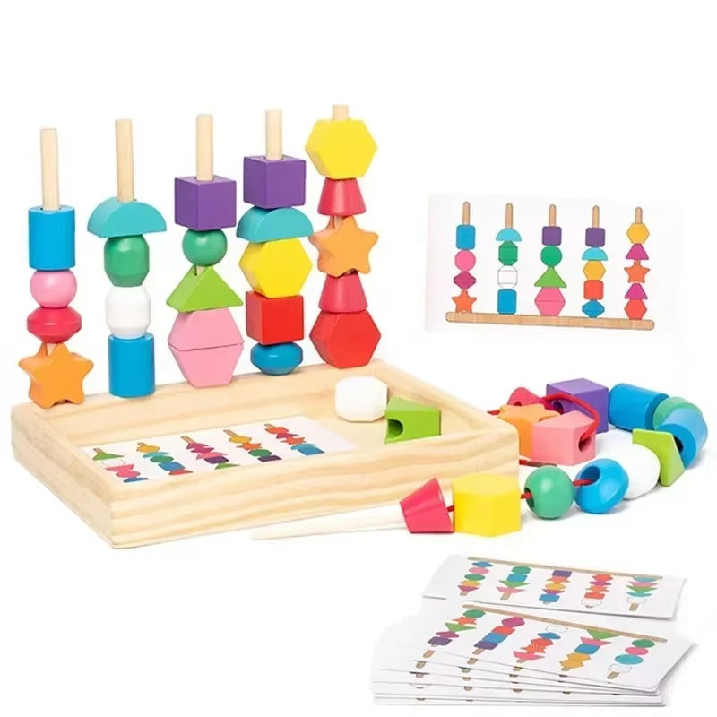 🧩 פאזל עץ מונטסורי צבעוני – משחק חינוכי להתפתחות מוקדמת