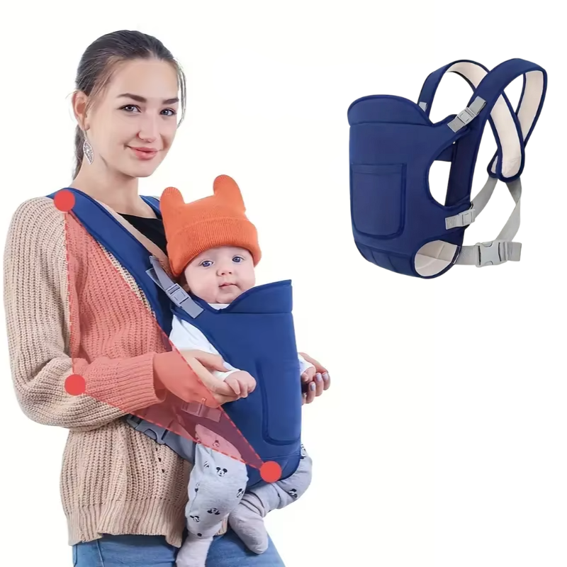 🤱 רצועת נשיאה לתינוק רב-תכליתית – 4 מצבים קדמי ואחורי