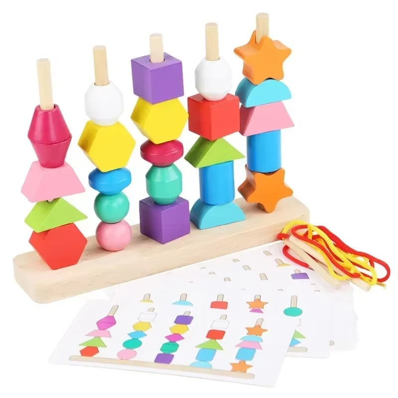 🧩 פאזל עץ מונטסורי צבעוני – משחק חינוכי להתפתחות מוקדמת