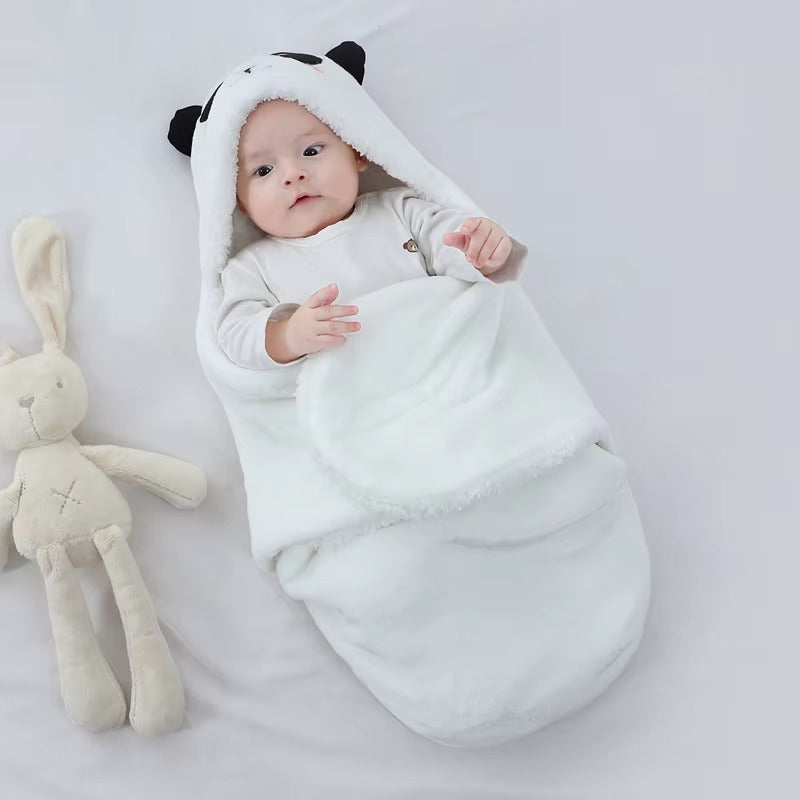 🌙 שק שינה רך לתינוקות 0-9 חודשים – פלנל חמים לעונות סתיו-חורף