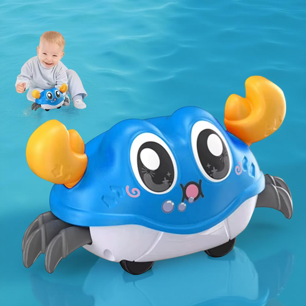 🦀 צעצוע סרטן רץ – עם מנגנון כוח חזרה כפול