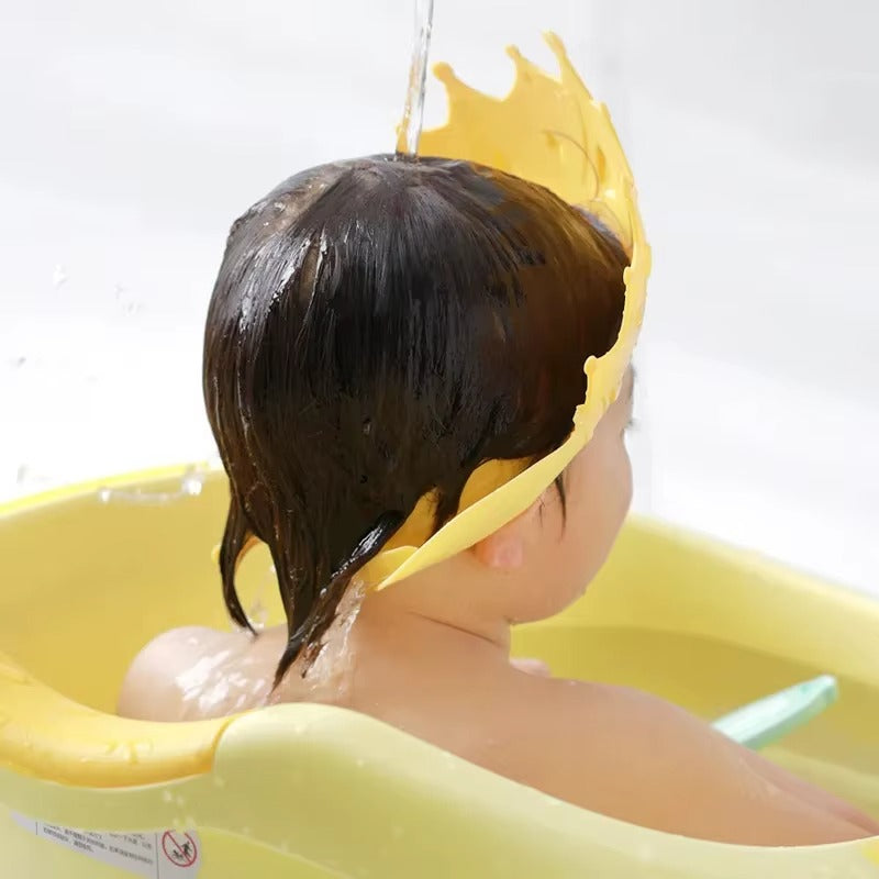 🛁 כובע מקלחת סיליקון לילדים – הגנה על עיניים ואוזניים במים