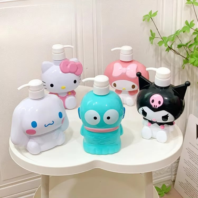 🐱 בקבוק דיספנסר Hello Kitty רב שימושי לחדר הרחצה