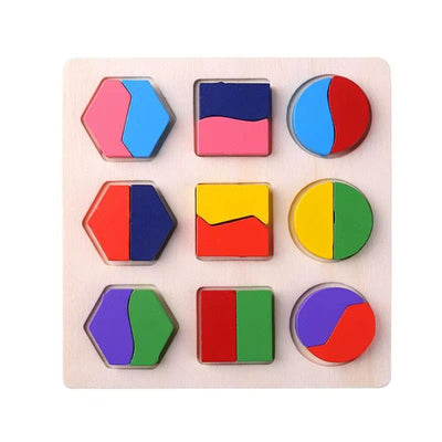 🧩 פאזל עץ גיאומטרי מונטסורי