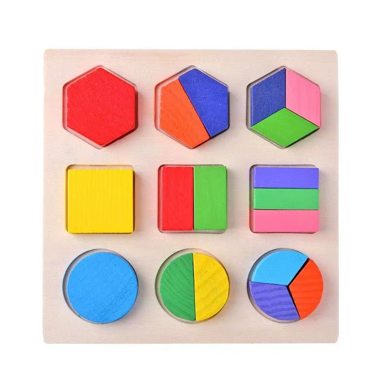 🧩 פאזל עץ גיאומטרי מונטסורי