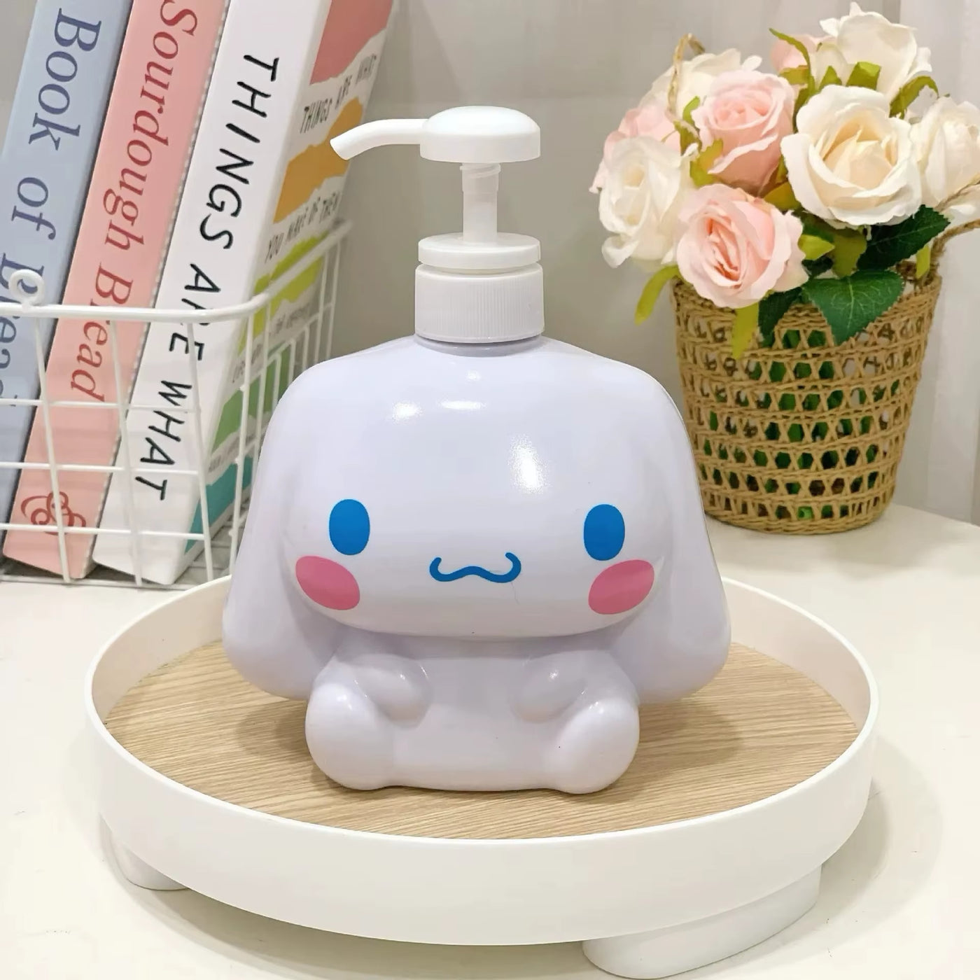 🐱 בקבוק דיספנסר Hello Kitty רב שימושי לחדר הרחצה