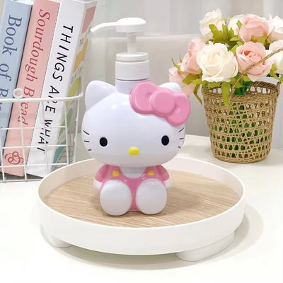 🐱 בקבוק דיספנסר Hello Kitty רב שימושי לחדר הרחצה